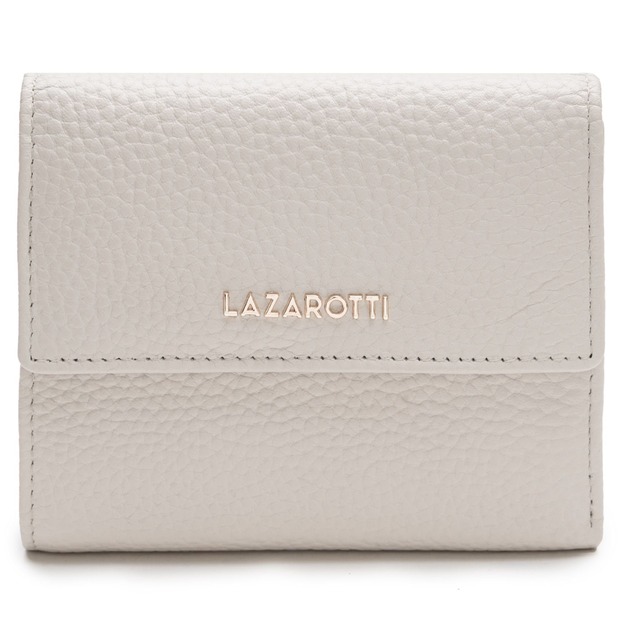 Lazarotti Geldbörse Bologna Leather, Leder offwhite