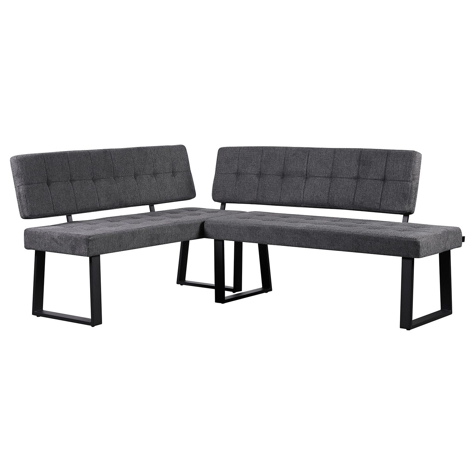 B&D home Eckbank AKA (2-St), beidseitig montierbar, gepolstert, mit Rückenlehne, verschiedene Maße