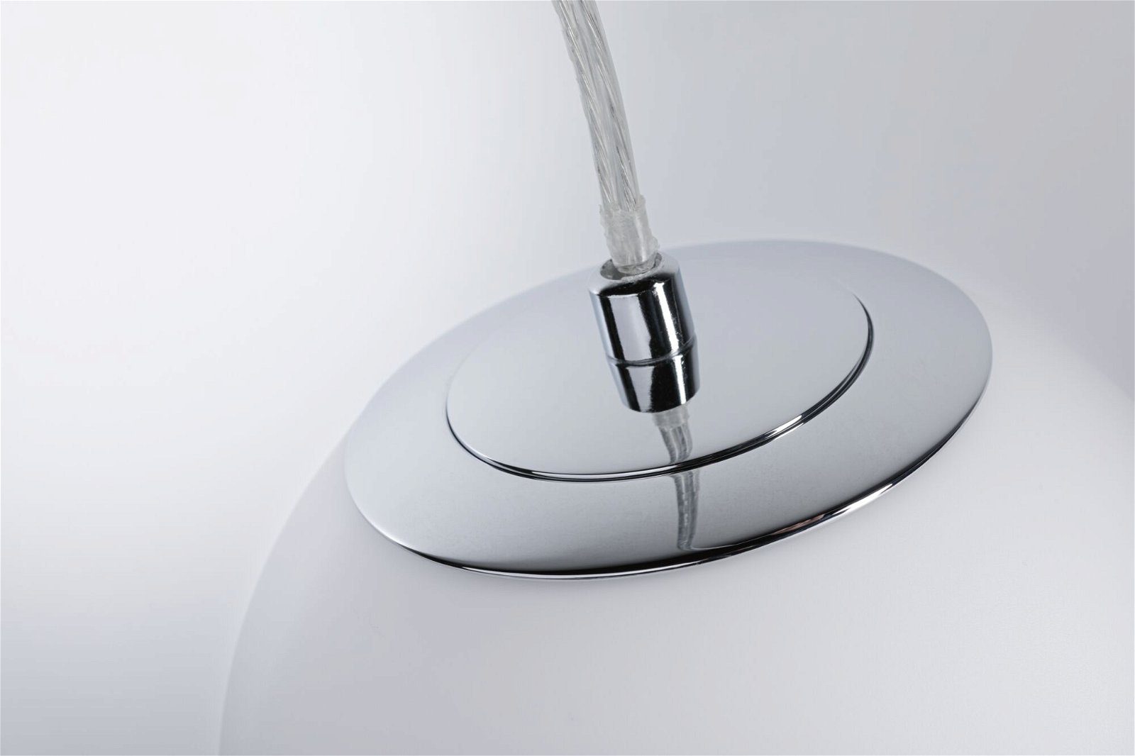 Paulmann LED 3000K IP44 Pendelleuchte Gove Warmweiß LED Satin/Chrom Glas/Metall, fest integriert, 9W Bathroom Selection