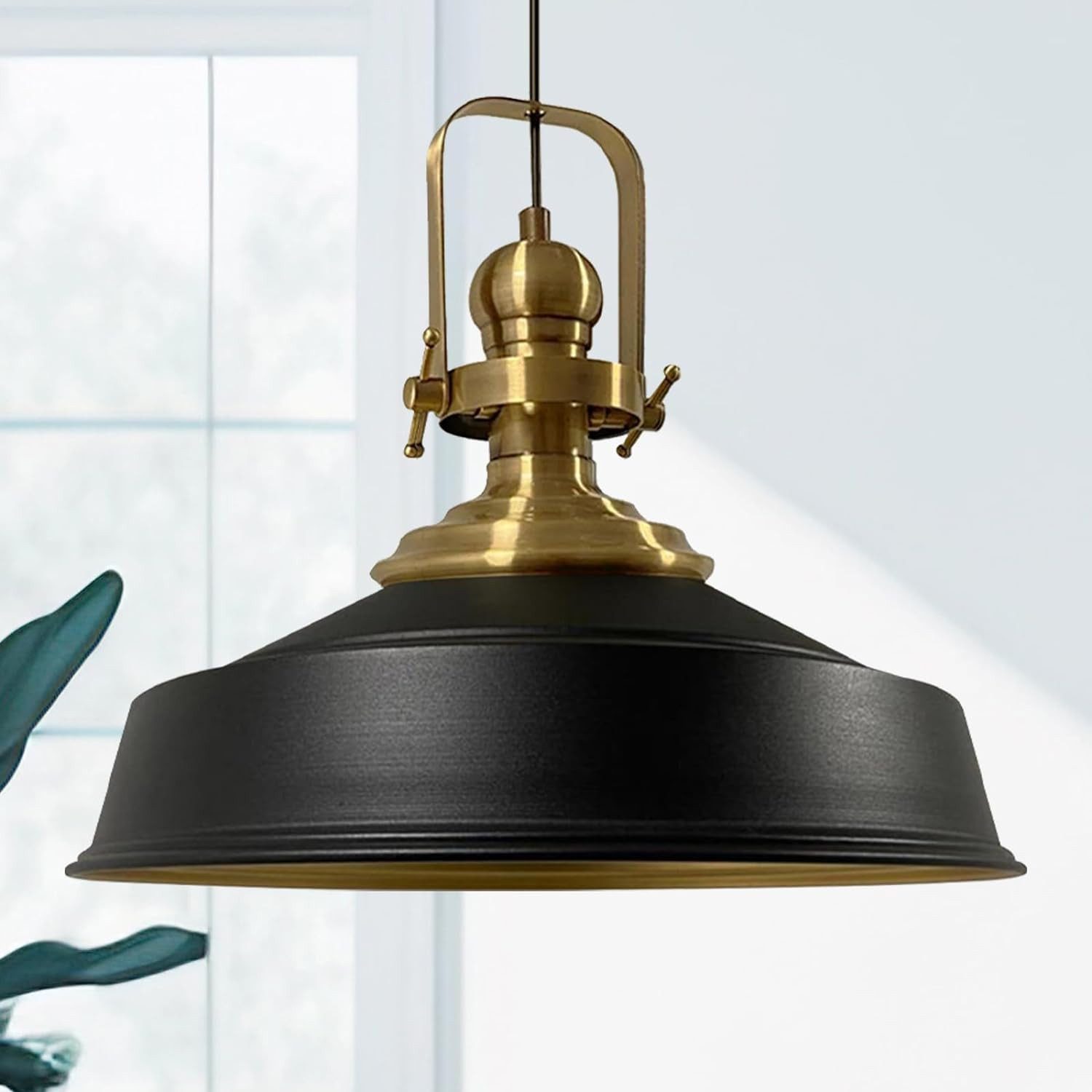 Bamyum Pendelleuchte Bamyum Pendelleuchte I Aslet l Ø41 cm E27 Metall Vinta günstig online kaufen