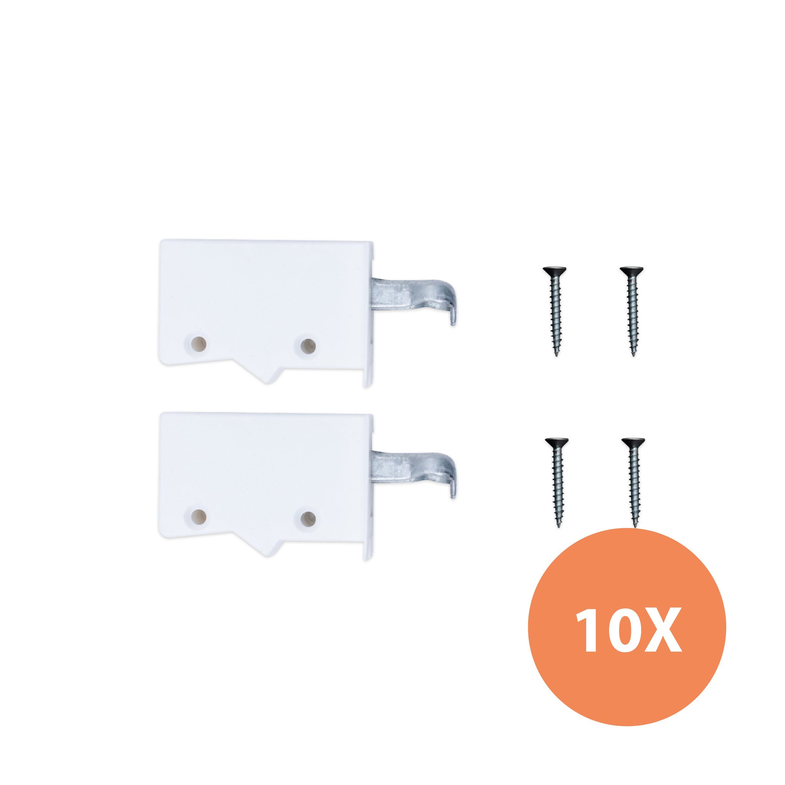 sossai® Montagezubehör Schrankaufhänger für Wandmontage von Oberschränken (Set, 10 St)