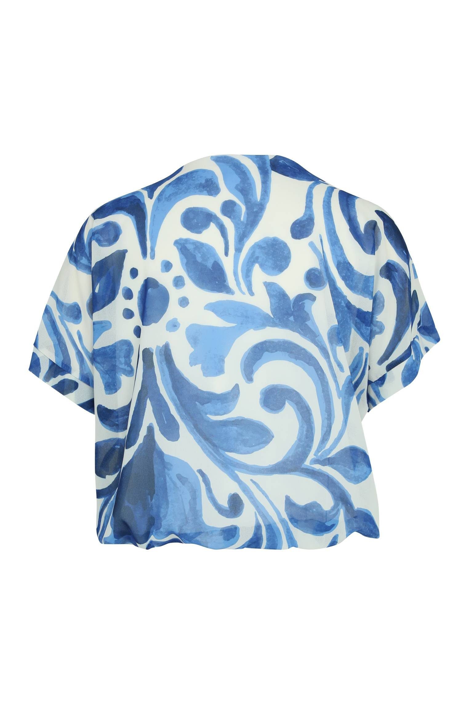 Cassis Und (1-tlg) Shirtbluse Bluse Mit Arabeskenmuster Ballonform