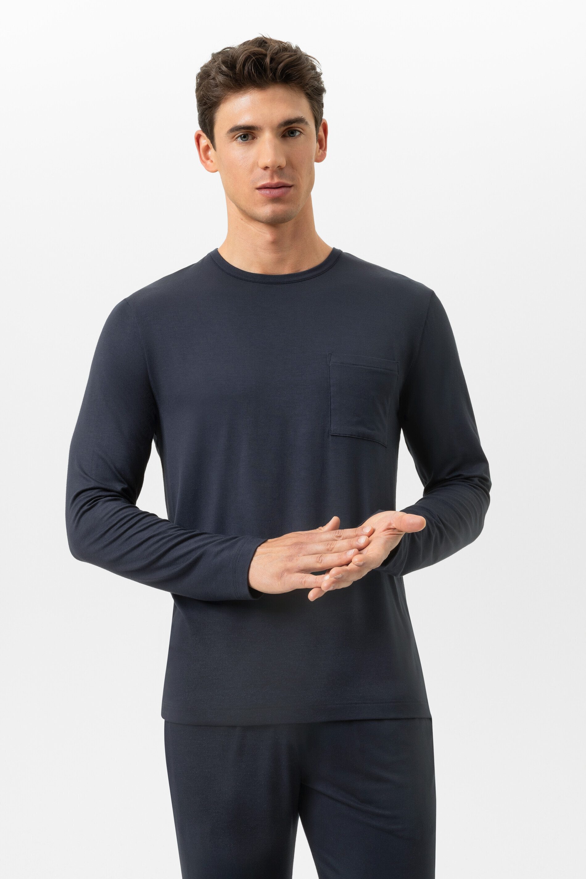 Mey Langarmshirt Serie Jefferson Uni (1-tlg) Basic Shirt, zeitloses Design, weiches Modal, pflegeleicht