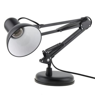 Retoo Tischleuchte Schreibtischlampe Nachttischlampe Leselampe Tischlampe Bürolampe, LED wechselbar, Langlebiges Material, Verstellbarer und flexibler Arm