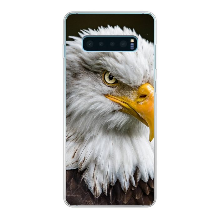 MuchoWow Handyhülle Vogel - Seeadler - Schnabel Phone Case Handyhülle Samsung Galaxy S10+ Silikon Schutzhülle
