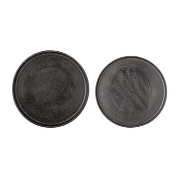 Bloomingville Tablett Colombo, 2er Set, 32cm und 26cm, aus Metall in Schwarz