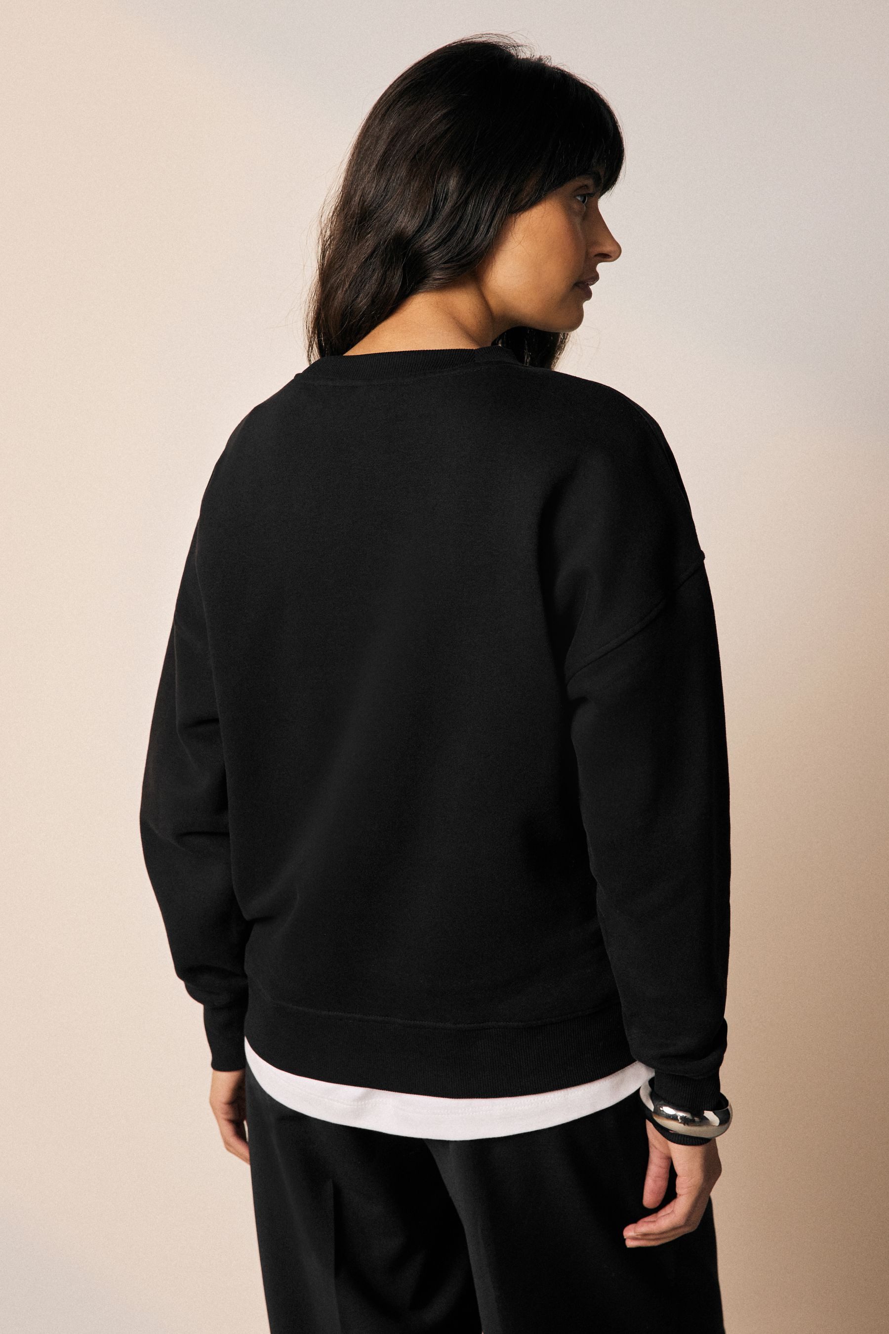 Next Sweater Gepeachtes Essentials Sweatshirts mit günstig online kaufen