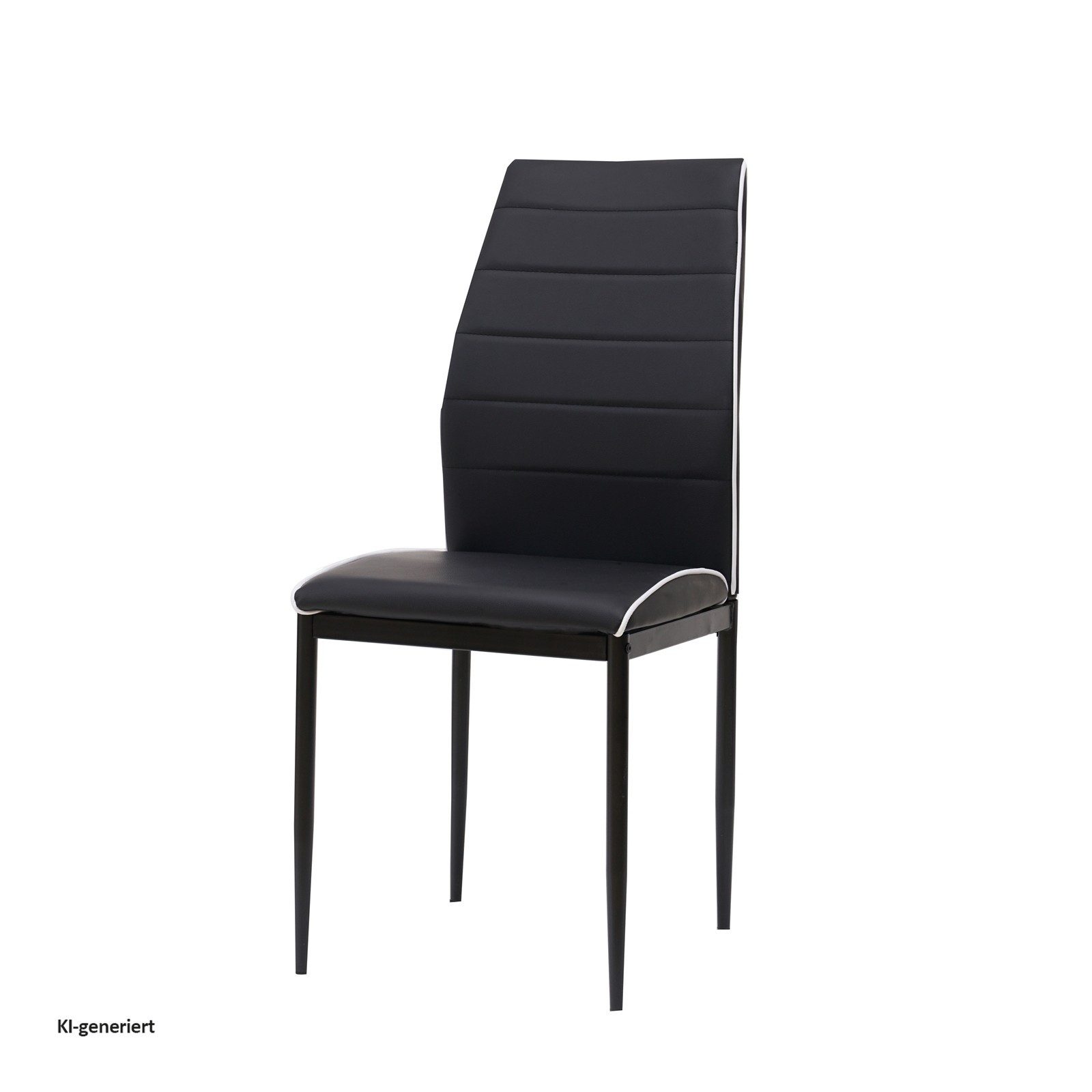 HTI-Living Esszimmerstuhl Stuhl Madison PU Schwarz (Stück, 1 St), Esszimmerstuhl Kunstleder