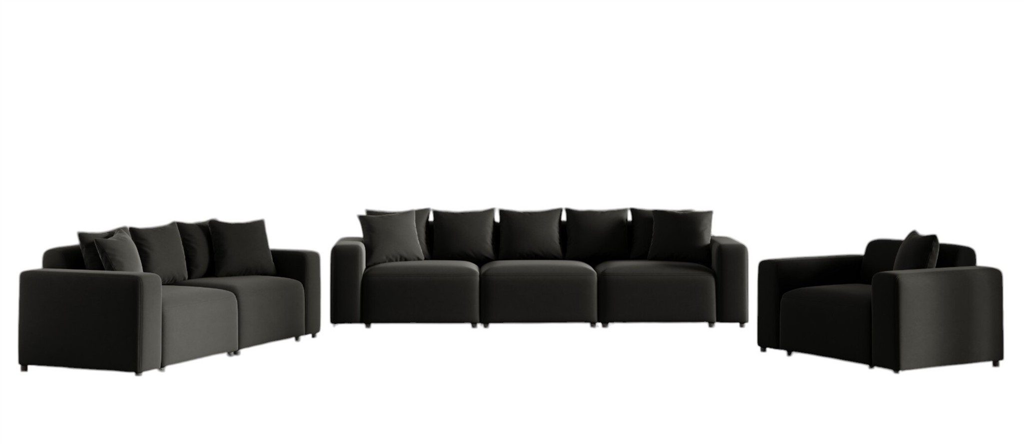 Fun Möbel Polstergarnitur Designersofa MEGAN 3-2-1 günstig online kaufen