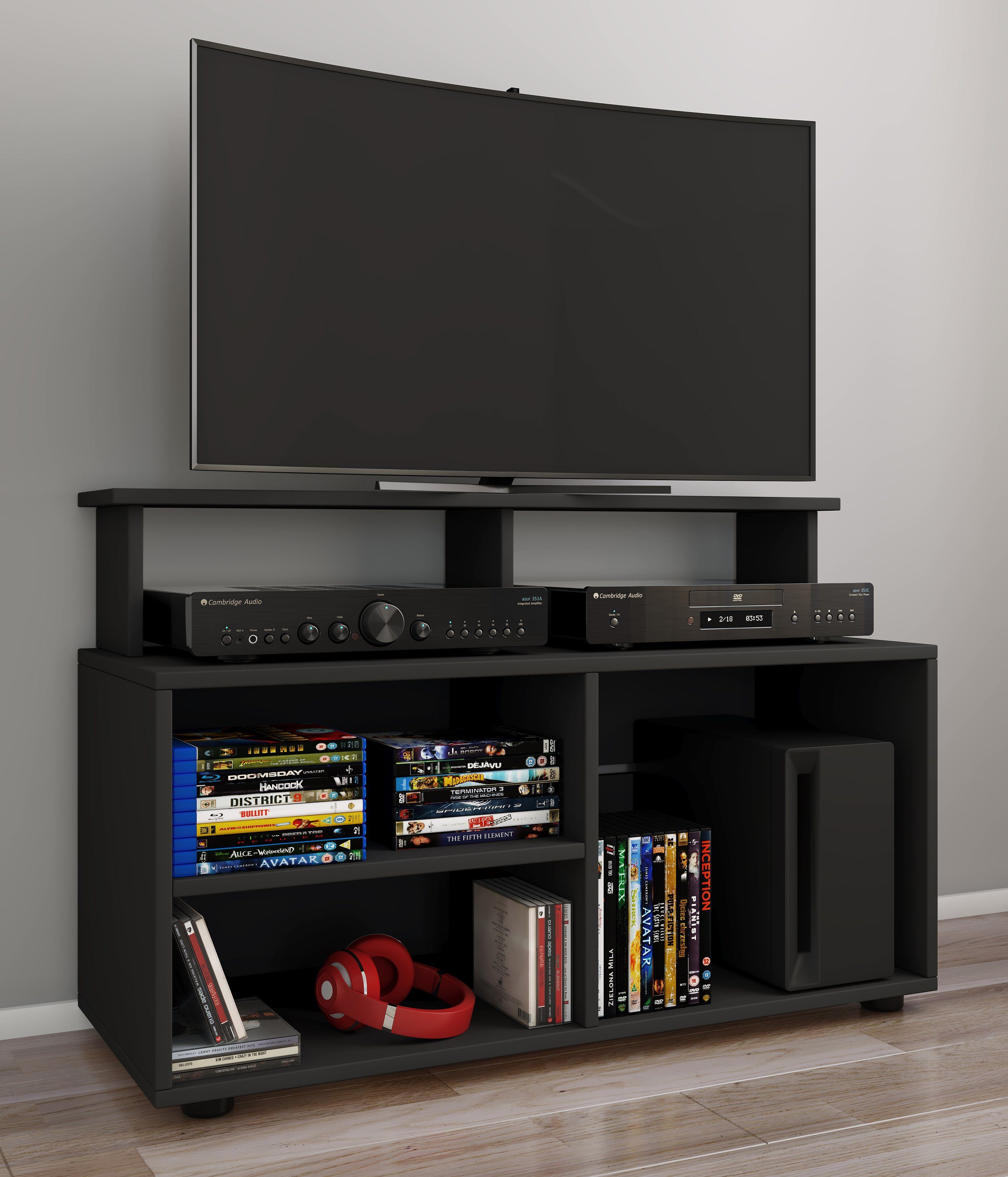VCM TV-Board TV Möbel Wohnzimmer Balansia H. 59 x B. 90 x T. 36