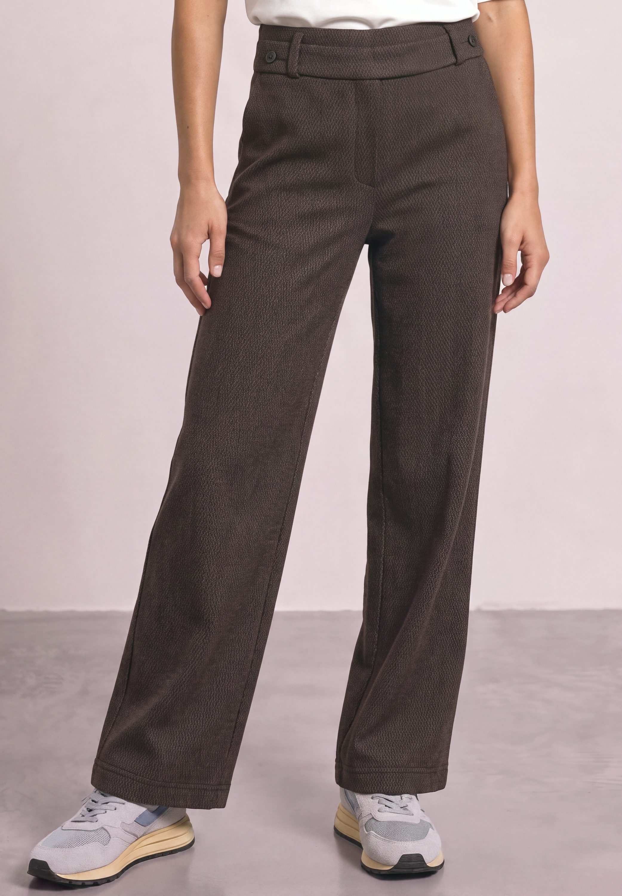 STREET ONE Stoffhose High Waist