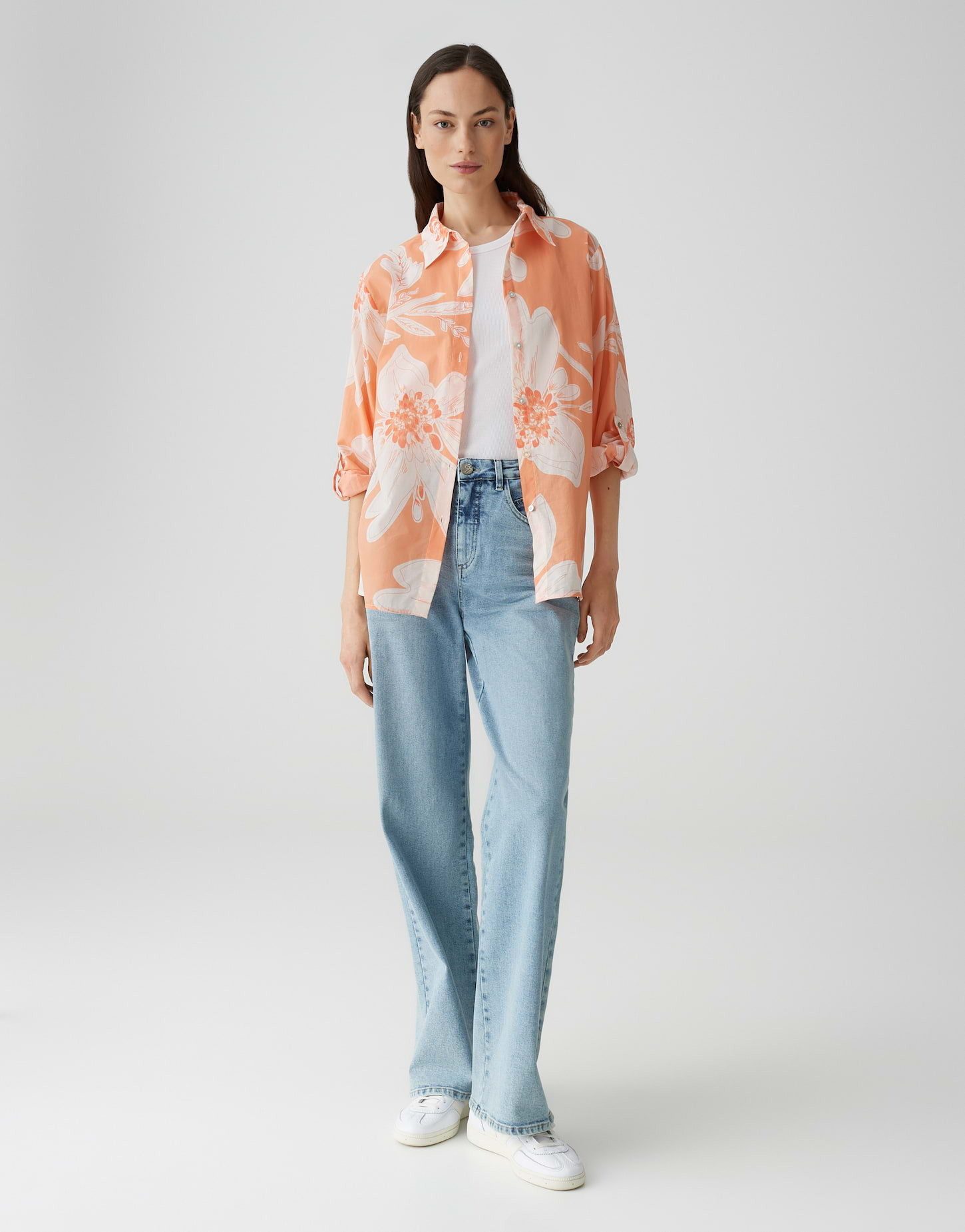 OPUS Longbluse FUMINE BOHÈME Regular mit floralem Print
