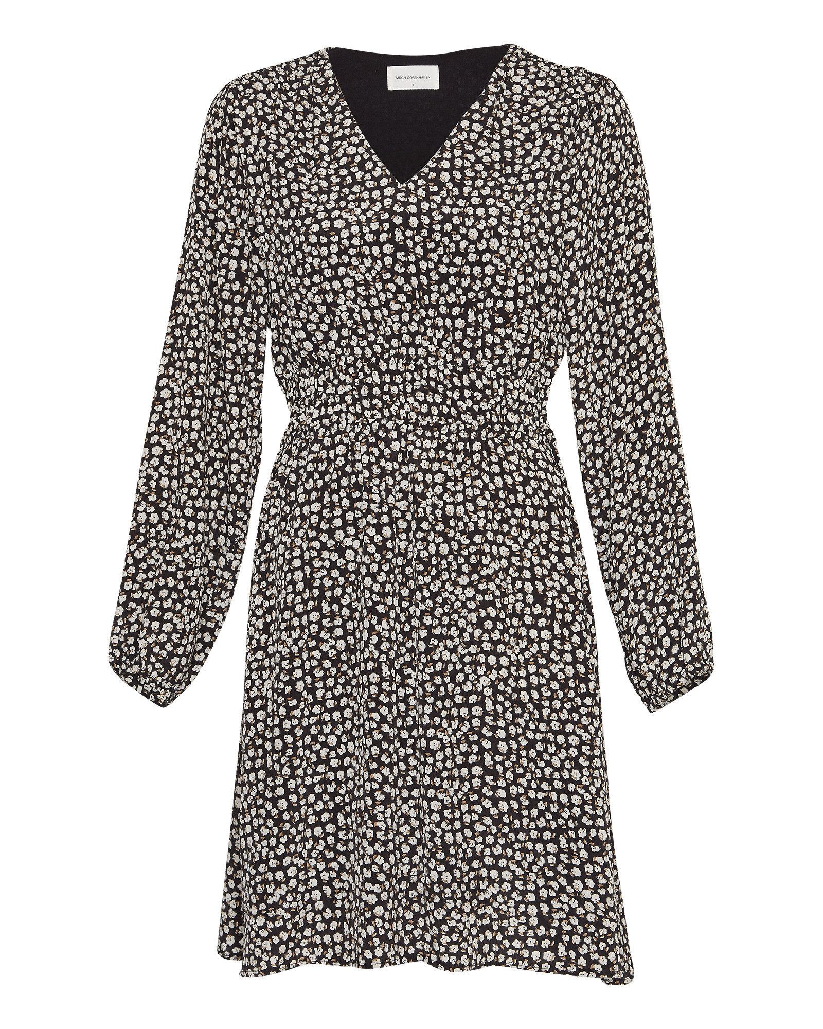 Moss Copenhagen Midikleid MSCHZeida Rhian Short Dress AOP Black Flower
