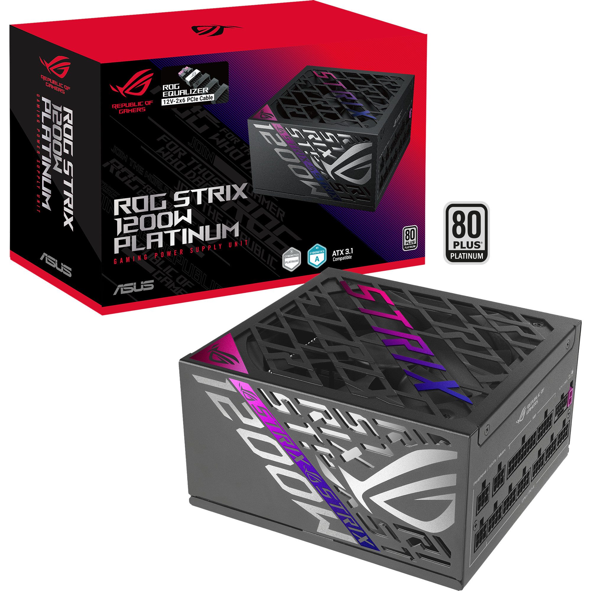 Asus ASUS ROG Strix 1200W Platinum (ROG Equalizer), PC-Netzteil (80 PLUS Platinum)