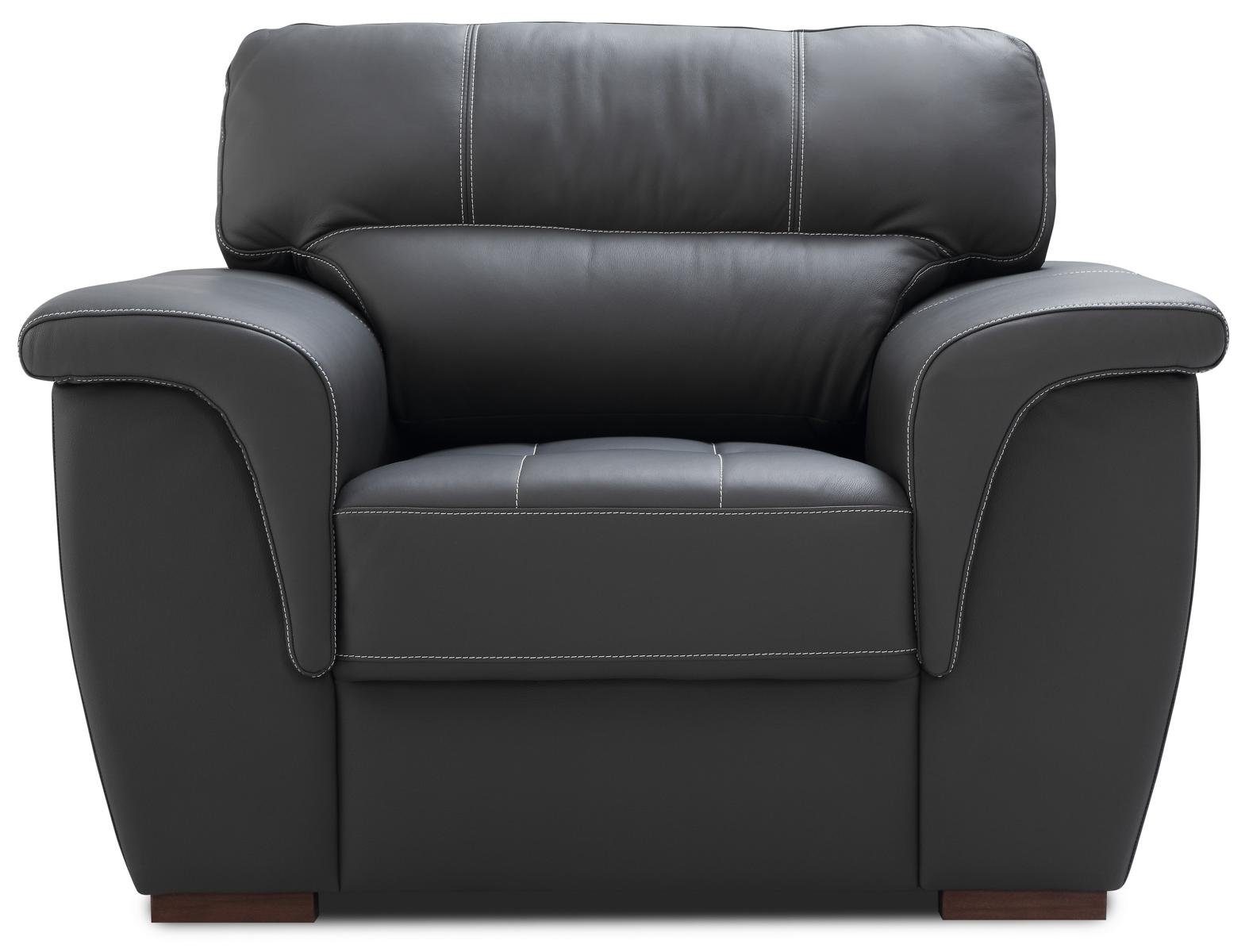 JVmoebel Wohnzimmer-Set, Sitz Garnituren 3+1+1 Polster Leder Garnitur Design Couch Sofa