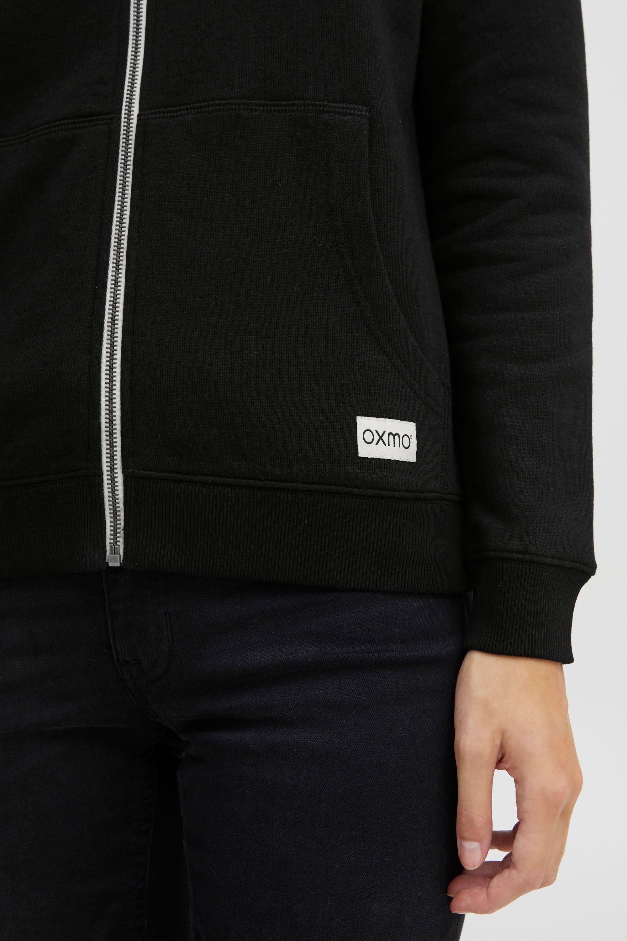 OXMO Kapuzensweatjacke OXBinja Hoodie Sweatjacke mit Teddy-Kapuze