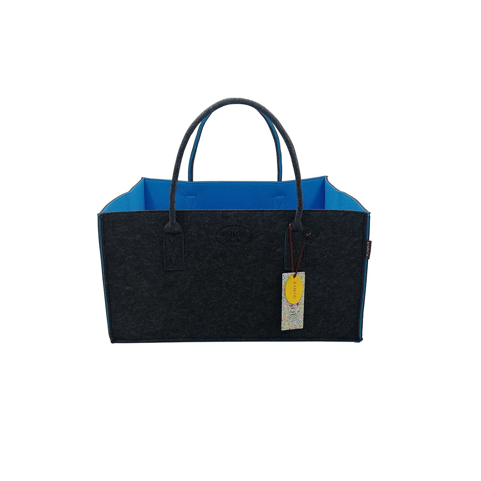 RAIKOU Шоппер для покупок KULT Filz-Tasche shopper Kaminholztasche Filzkorb Einkaufstasche groß, besonders leicht,zum umhängen