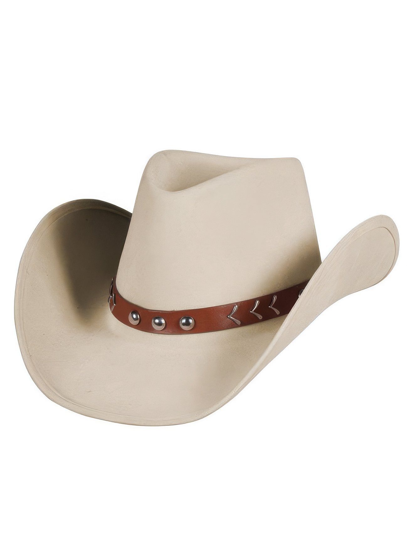 thetru Cowboy-Kostüm Cowboyhut beige, Heller Westernhut für Cowboys und Rinderbarone