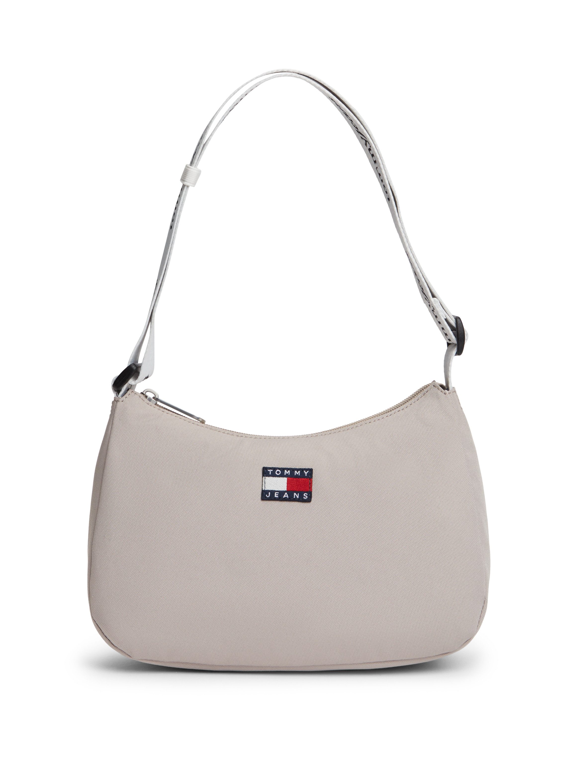 Tommy Jeans Schultertasche TJW ESS DAILY SHOULDER BAG, Damen Umhängetasche, Handtasche, Tragetasche mit Logo-Aufnäher