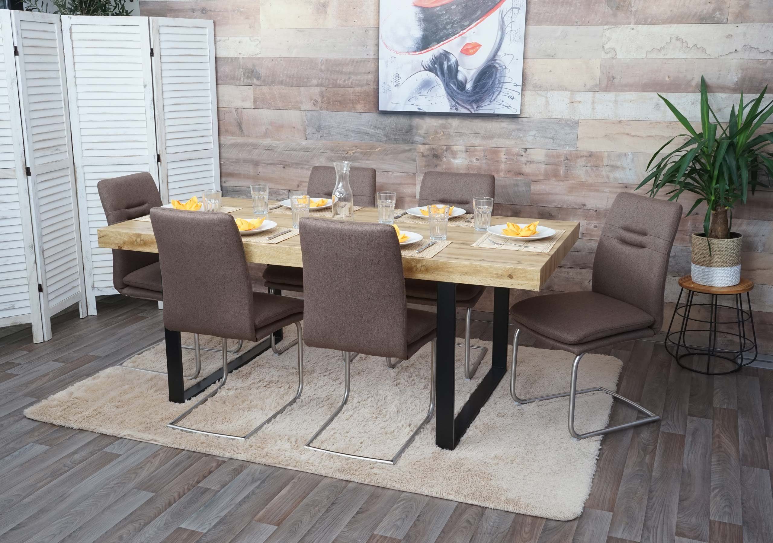 MCW Freischwinger MCW-H70-6 (Set, 6 St), 6er-Set, Mit Ziernaht, Inklusive Fußbodenschoner, Stabile Konstruktion