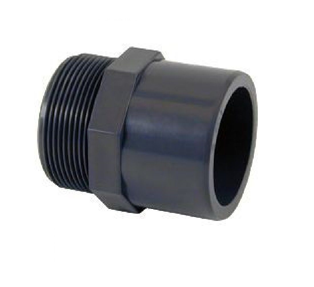 Wasserrohr Cepex PVC Übergangsmuffe 63x 50 x 1½" AG PN10