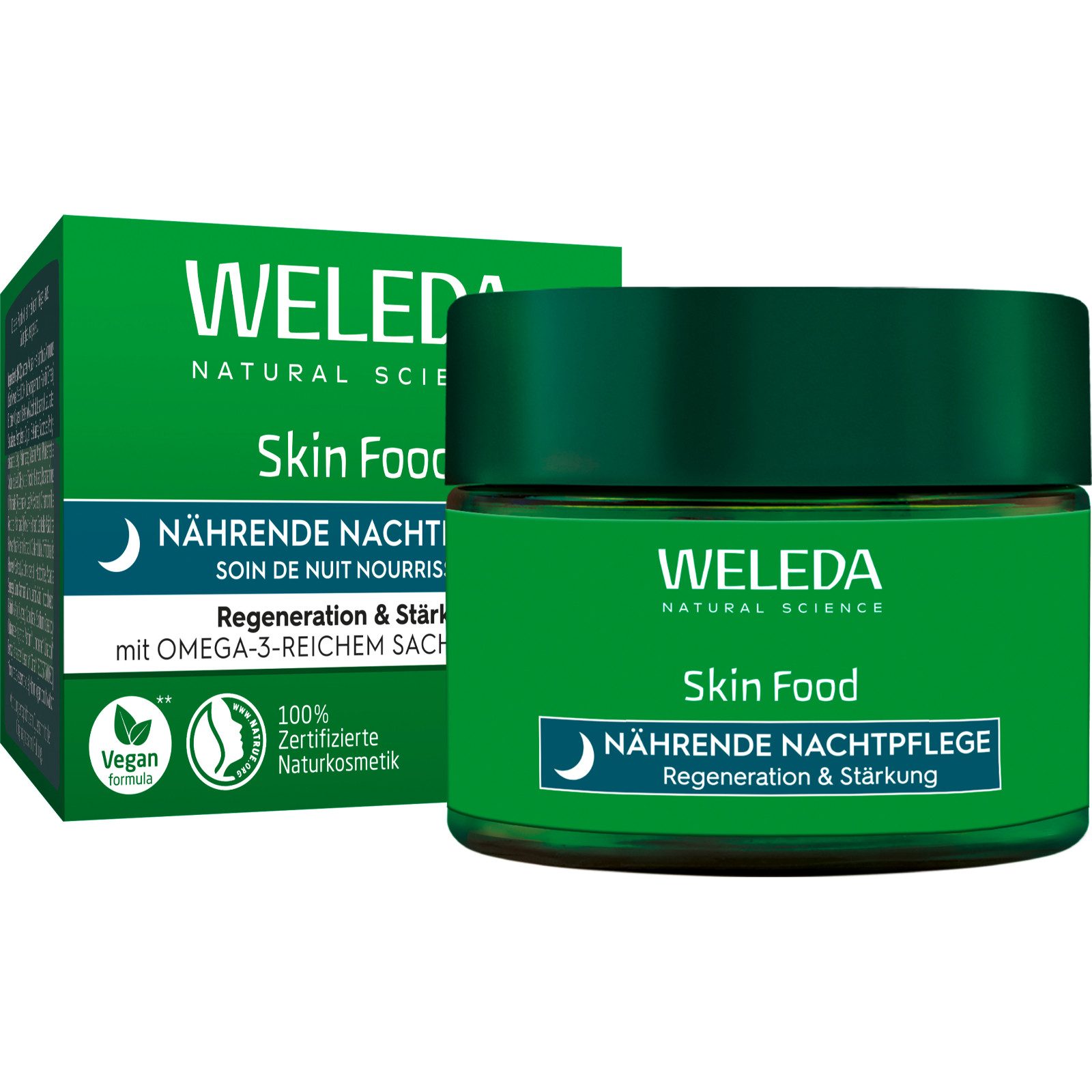 WELEDA Nachtcreme Weleda Skin Food Nährende Nachtpflege, für trockene Haut, regeneriert & stärkt die natürliche Hautbarriere