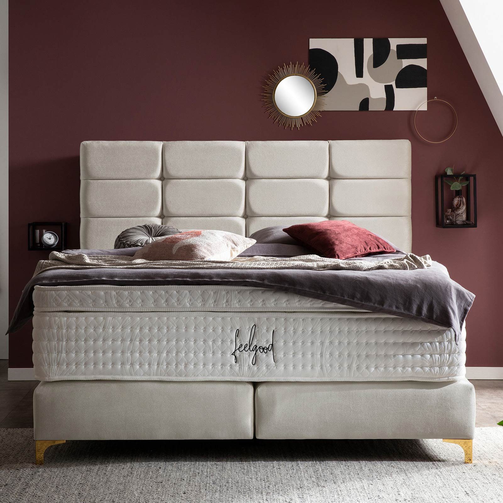 BettCo Boxspringbett Kansas (180 x 200 günstig online kaufen