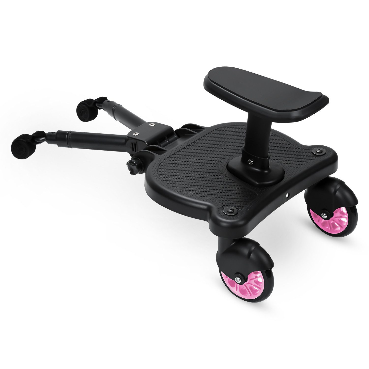 Clanmacy Buggyboard Buggy Board mit Sitz Trittbrett Hilfspedal Universal Kiddyboard