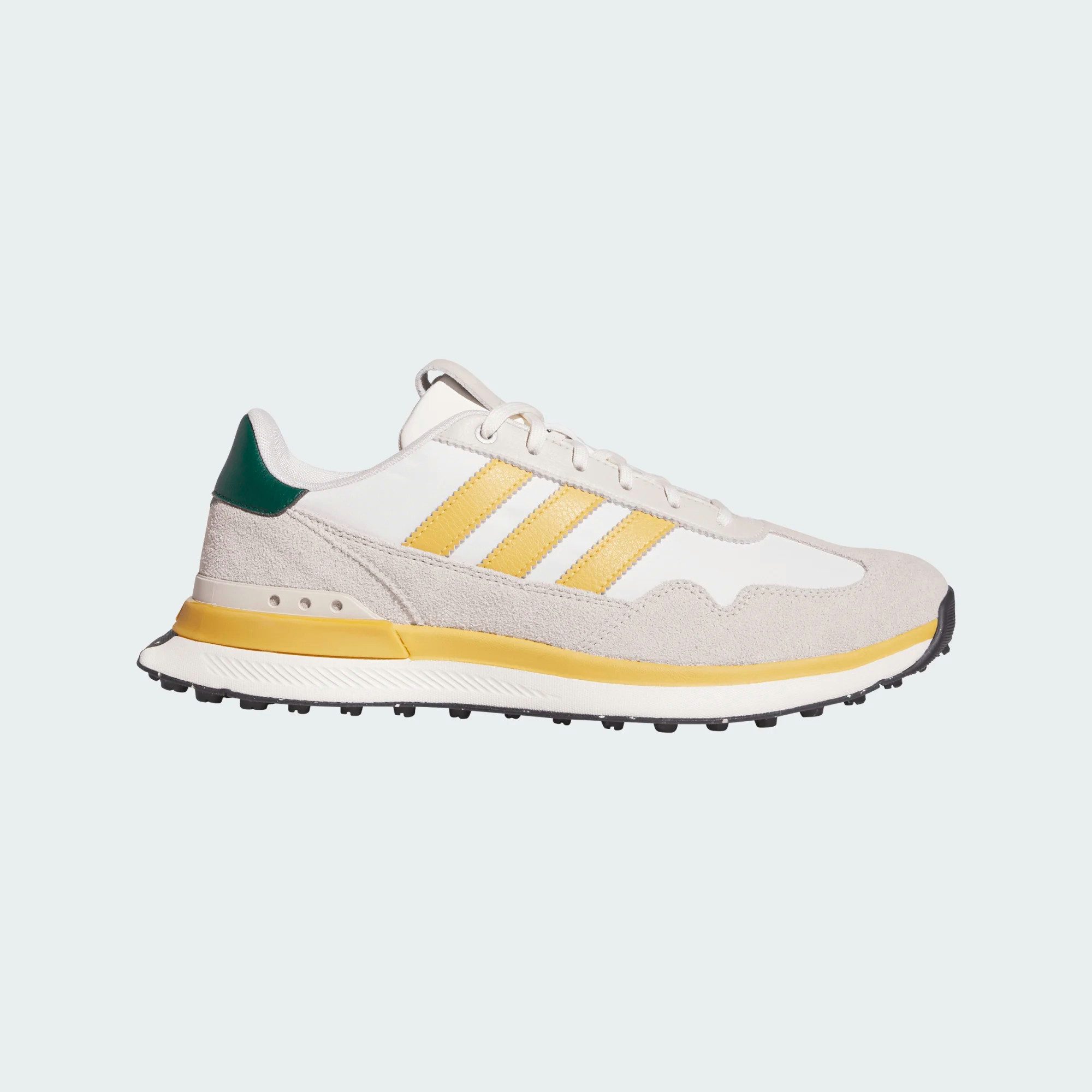 Adidas Golfschuh S2G Textile Spikeless Beige-Okker-Grün Herren Golfschuh
