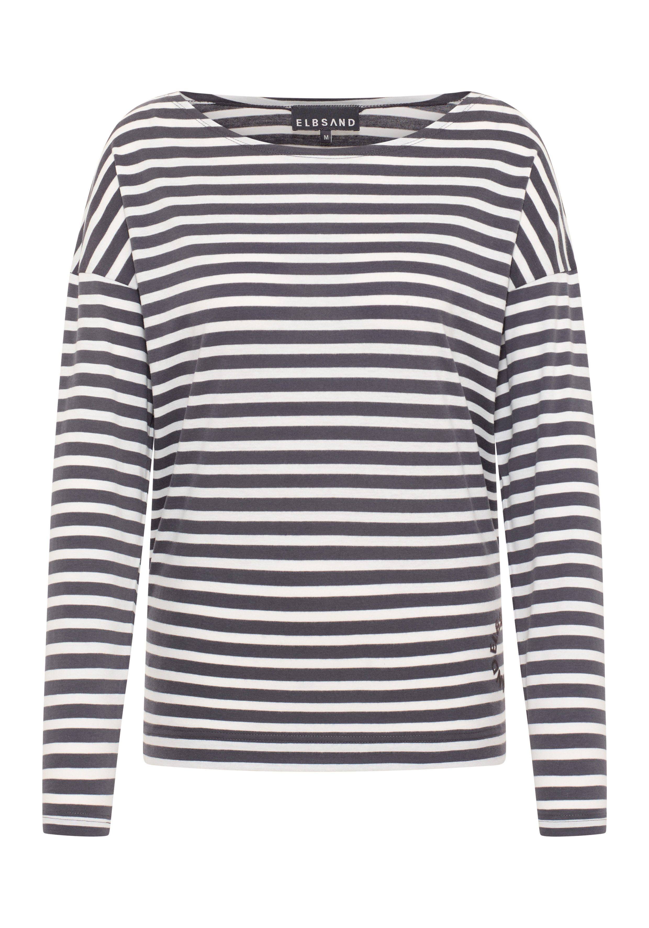 Elbsand Langarmshirt Tooske Bootsausschnitt, locker geschnitten günstig online kaufen