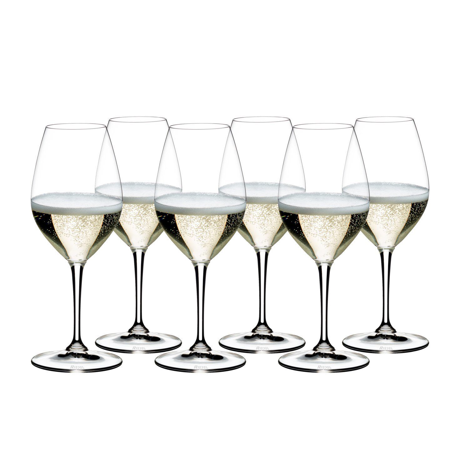 RIEDEL THE WINE GLASS COMPANY Weinglas Vinum Champagner Weinglas 6er Set, Kristallglas