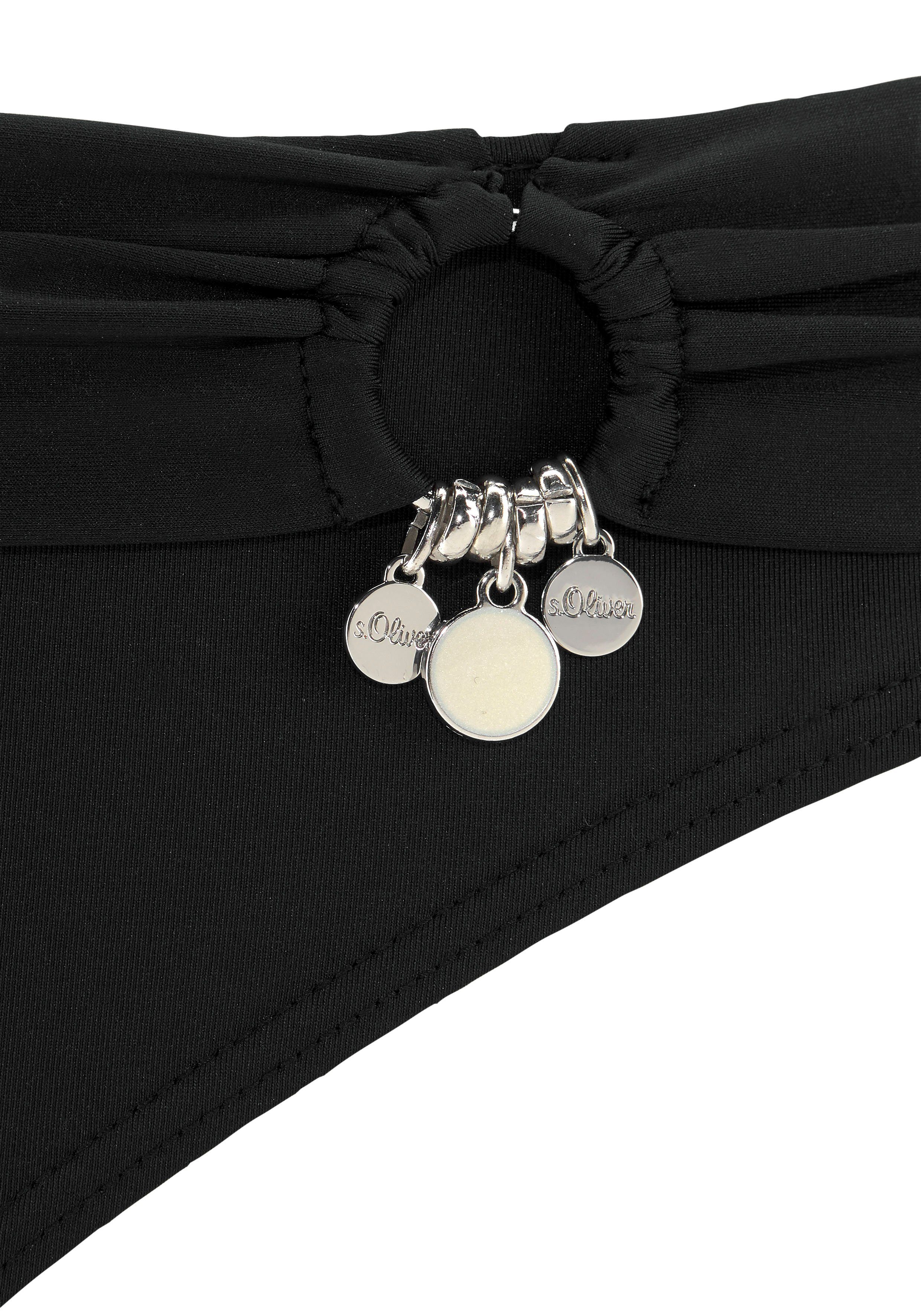 s.Oliver Push-Up-Bikini mit Zierring an der Hose