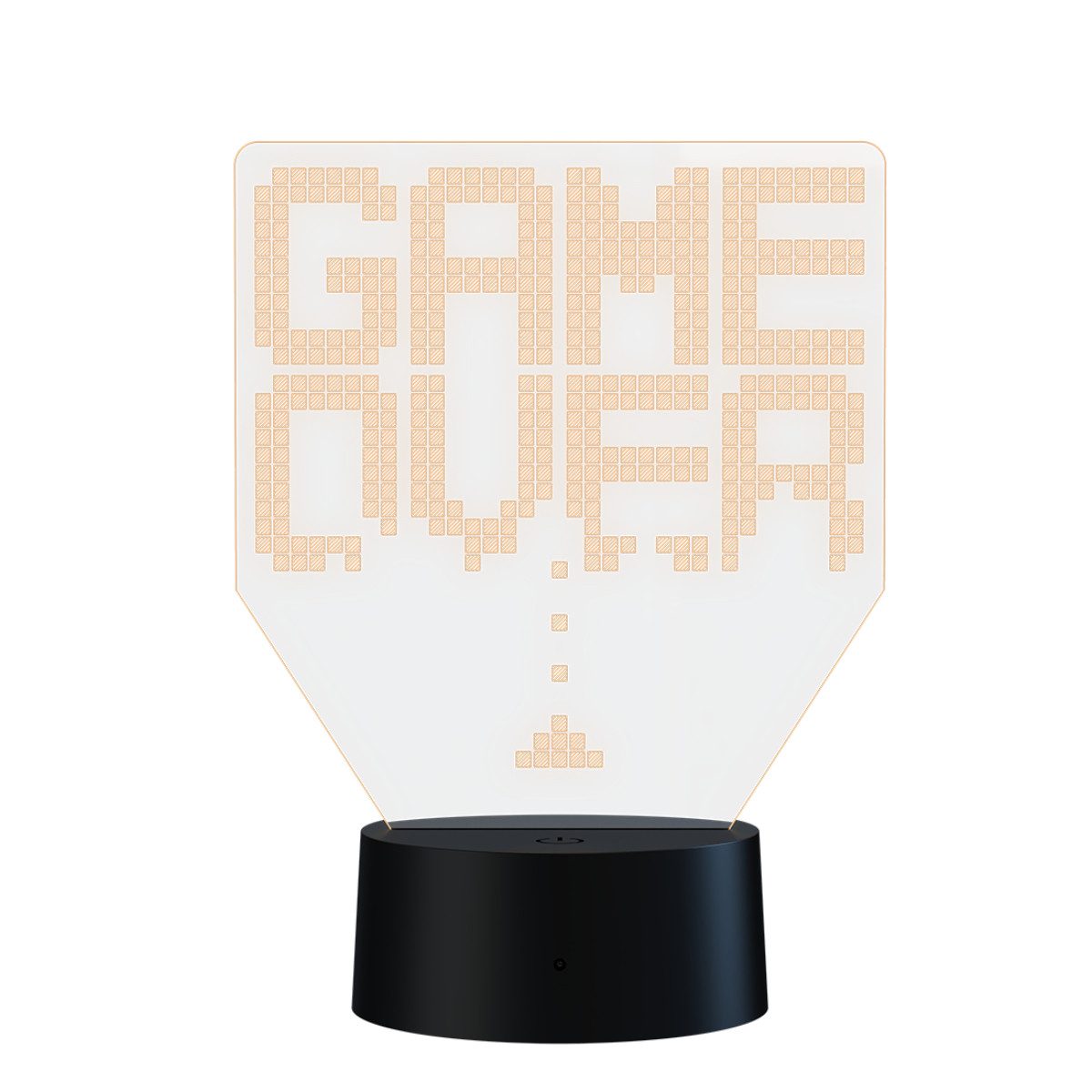 Qware Gaming LED Dekolicht 3D LED Lampe – RGB Tischlampe mit Farbwechsel und Fernbedienung