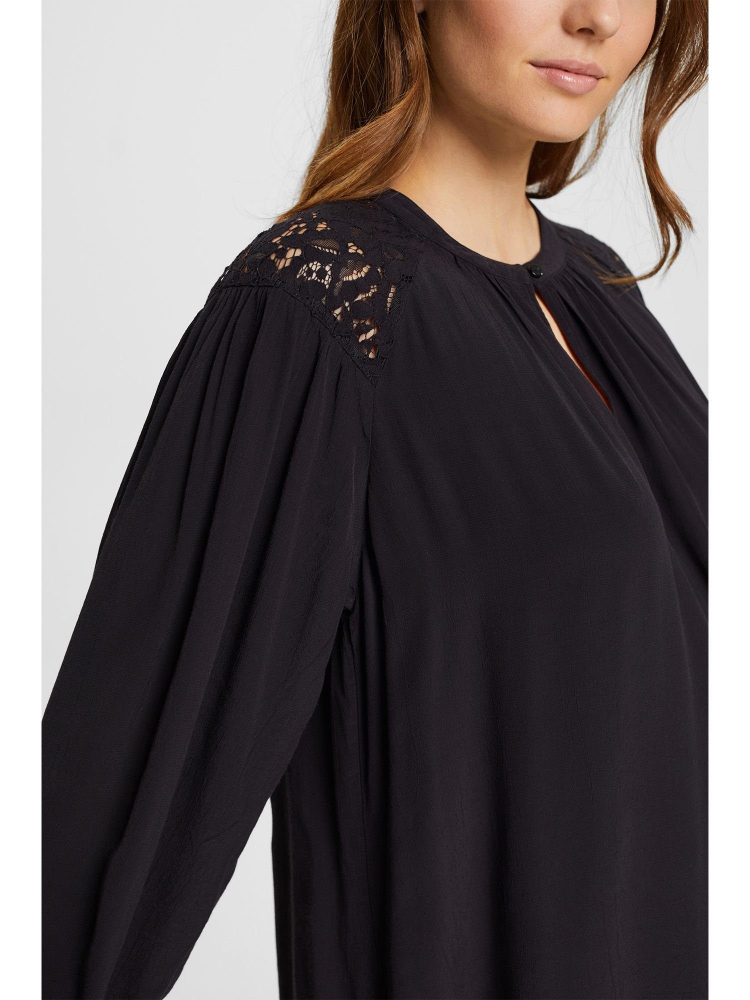 edc by Esprit Minikleid Kleid BLACK mit Spitzendetails