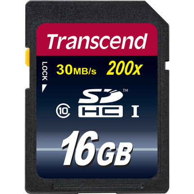 Transcend Secure Digital SDHC Card 16 GB Speicherkarte