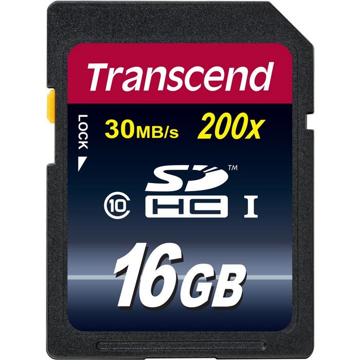 Transcend Secure Digital SDHC Card 16 GB UHS-I U1 Class 10 Speicherkarte