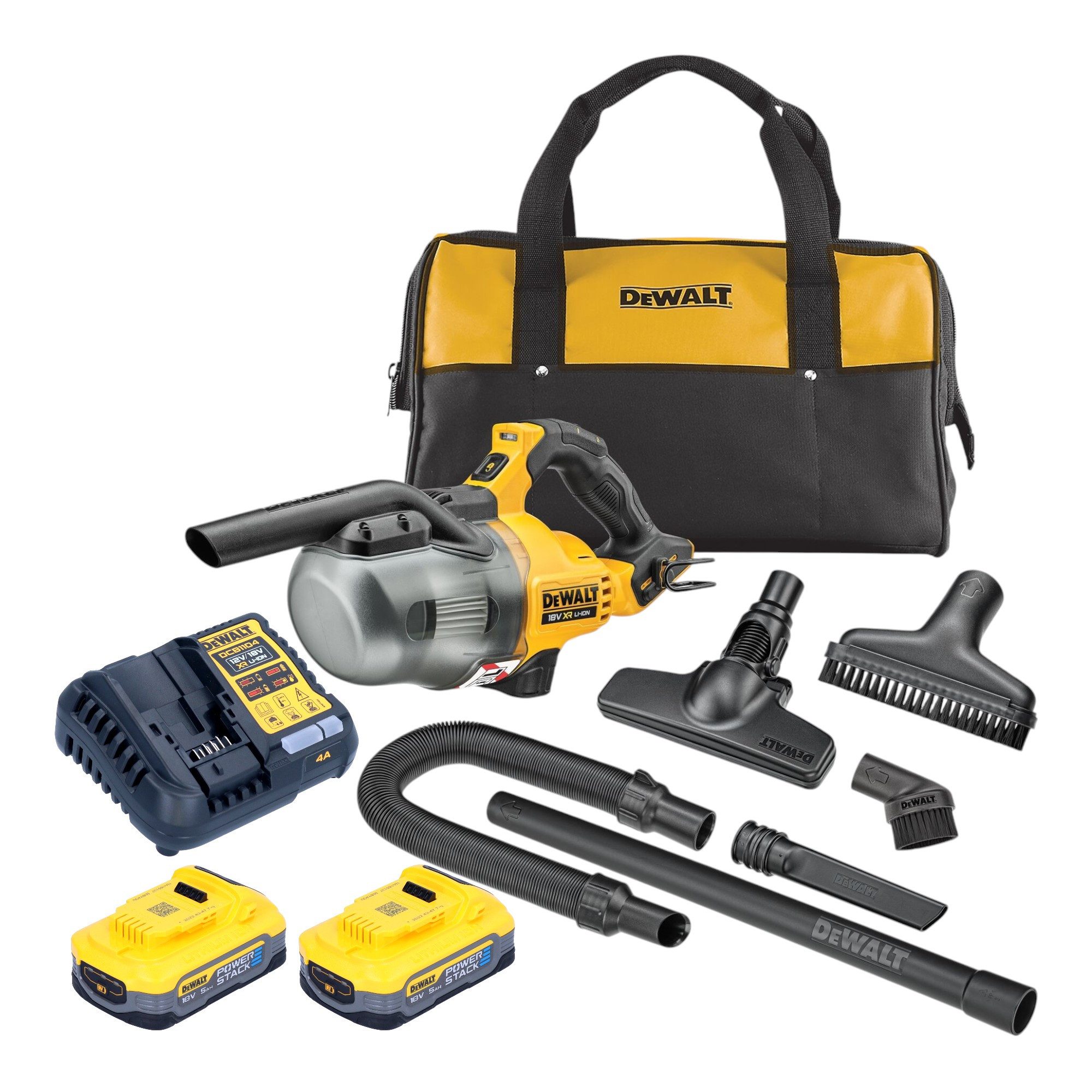 DeWalt Akku-Handstaubsauger DCV 501 LH2 Akku Stabsauger 18 V 0,7 l Staubklasse L