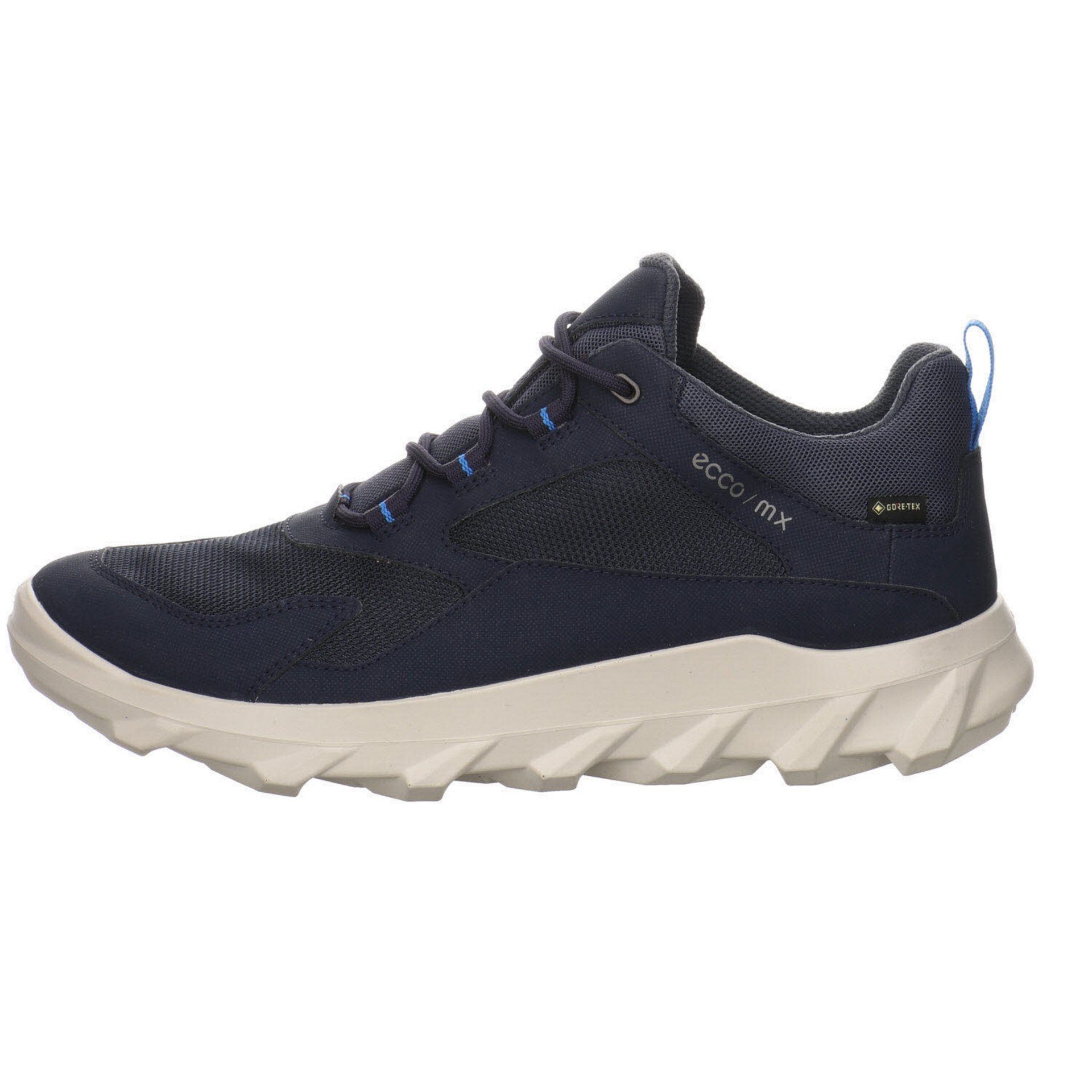 Ecco Herren GTX Sneaker Textil Schnürschuh Schnürhalbschuhe night sky/marine MX