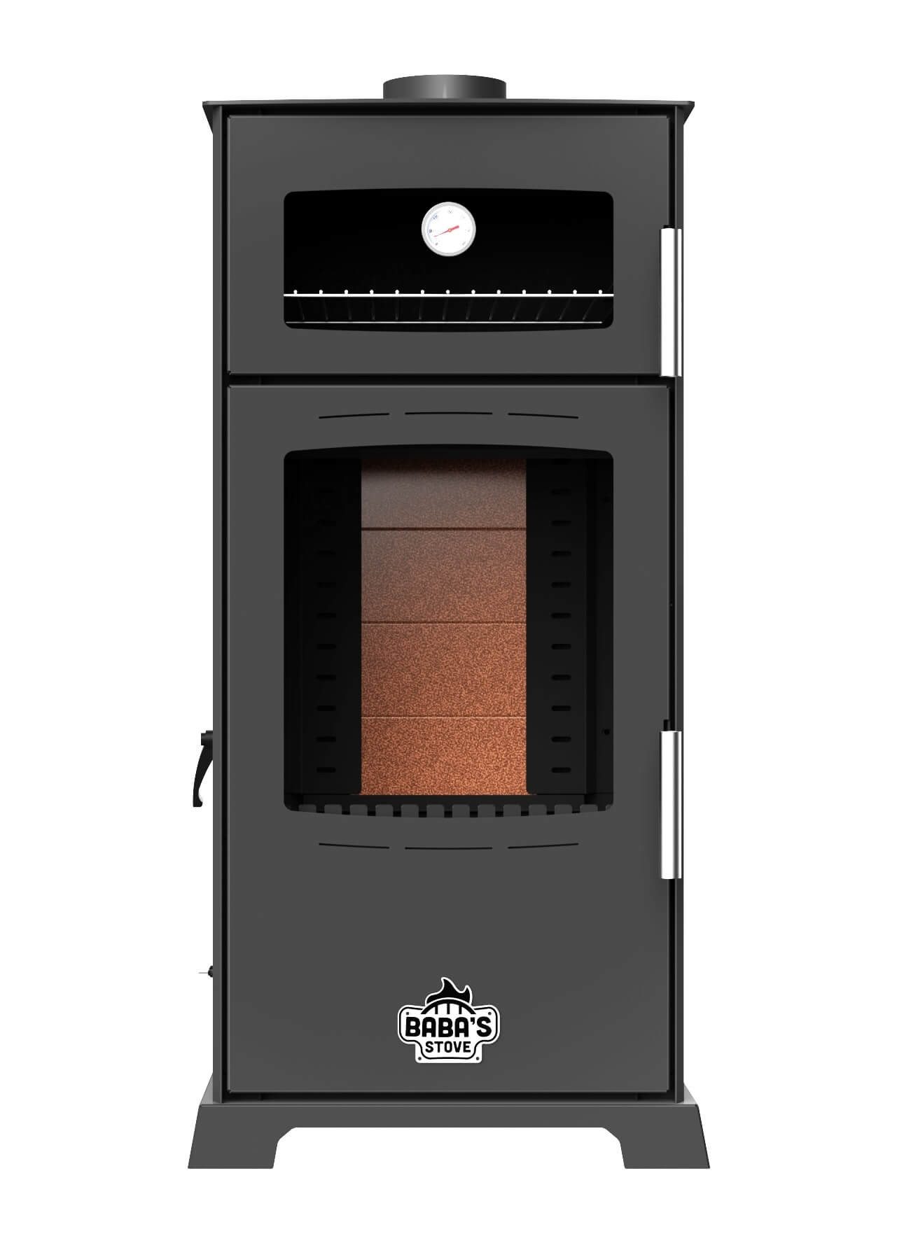 Baba's Kaminofen Gold Hybridofen Pellets und Holz Kombiofen Kaminofen mit B günstig online kaufen