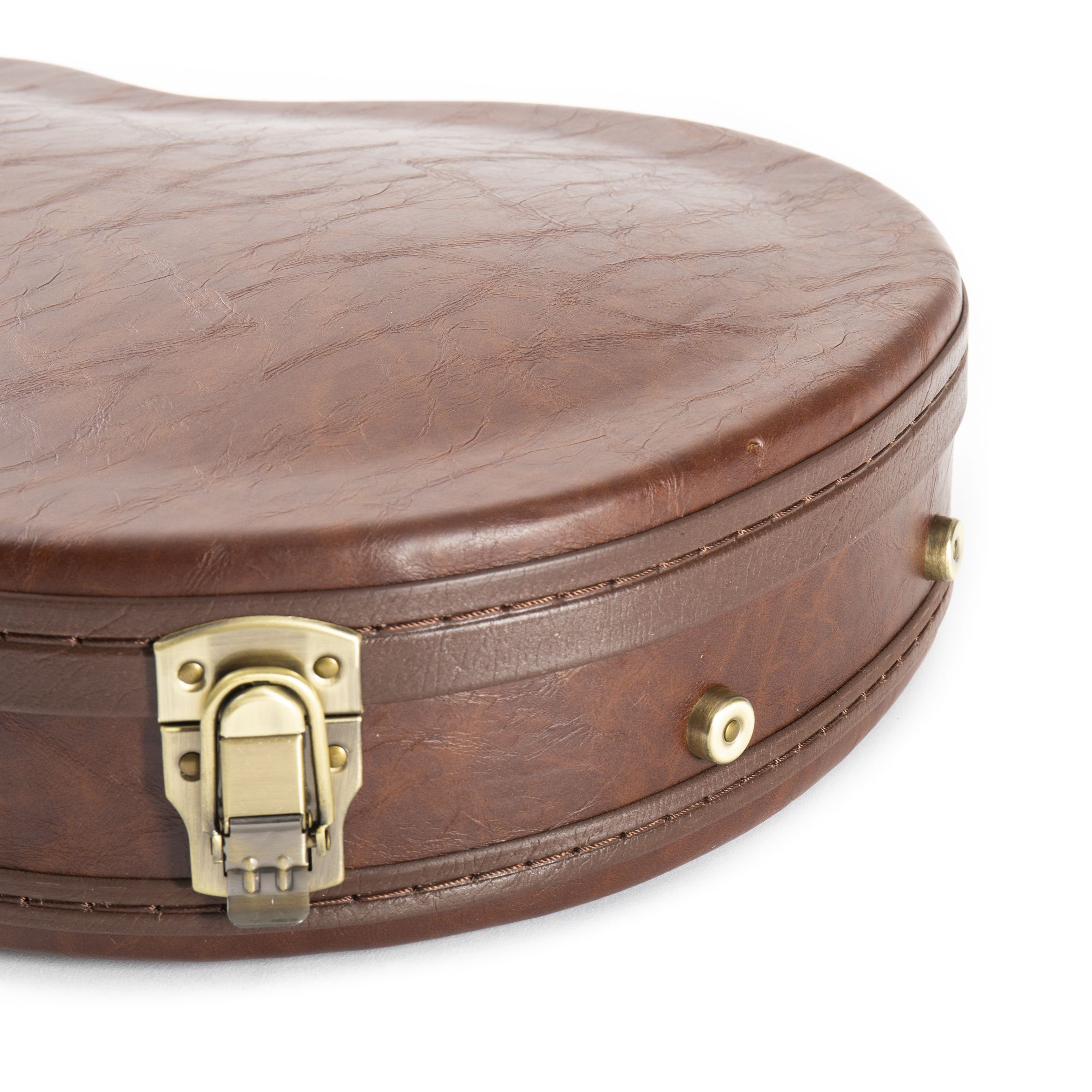 FAME E-Gitarren-Koffer, Historic Singlecut Case, Robuster Holzkern, Vintage-Look