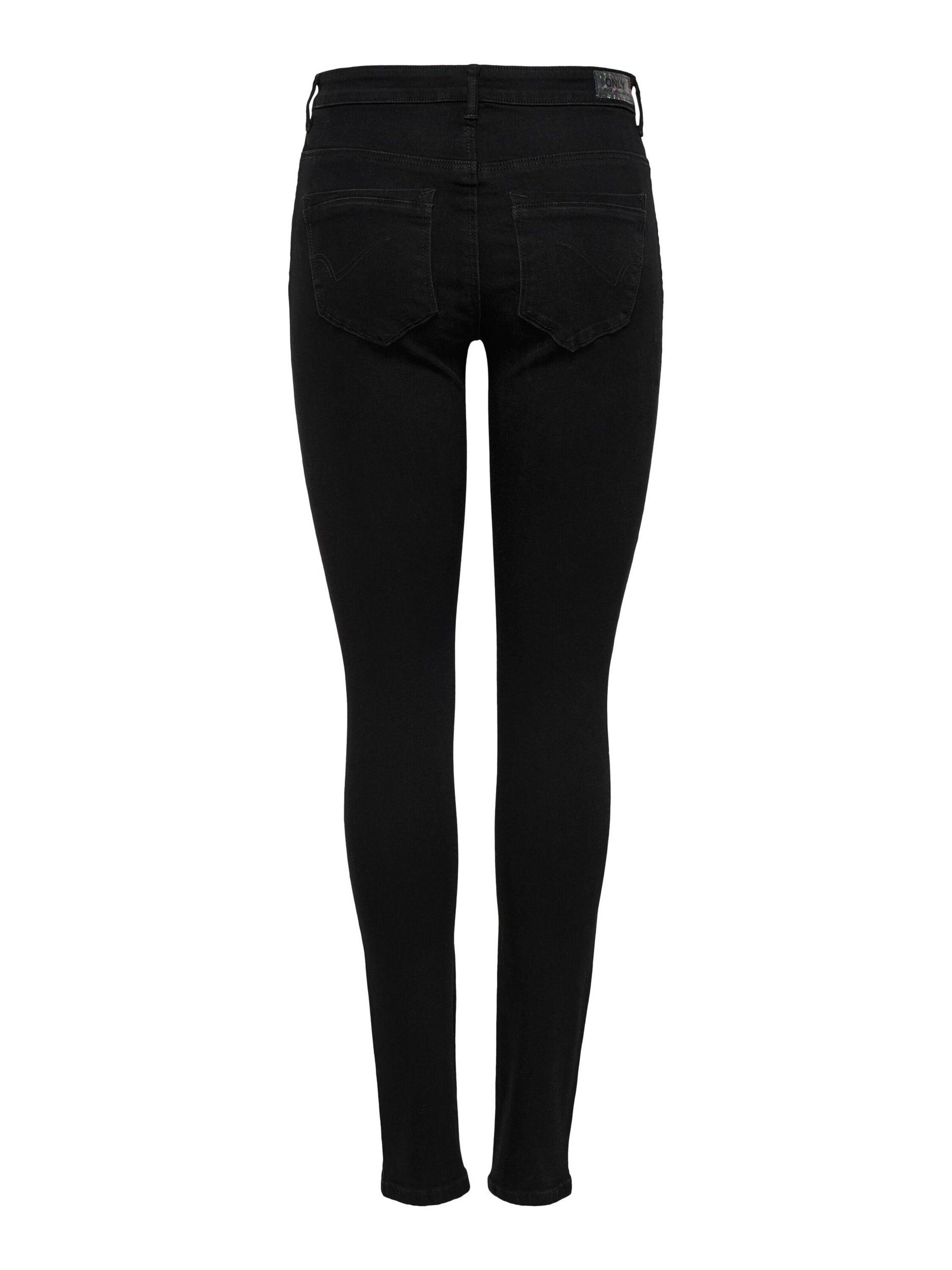 ONLY High-waist-Jeans Paola (1-tlg) Plain/ohne Details, Weiteres Detail, Patches