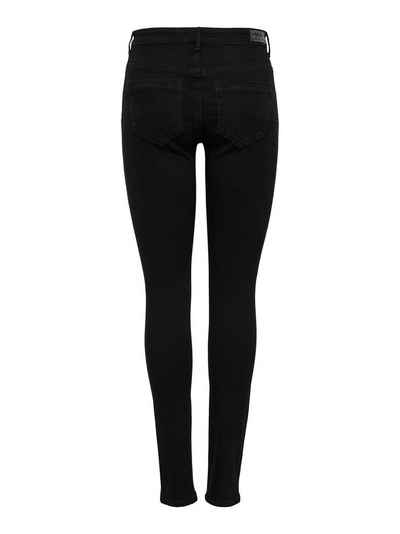 ONLY High-waist-Jeans Paola (1-tlg) Patches, Weiteres Detail, Plain/ohne Details