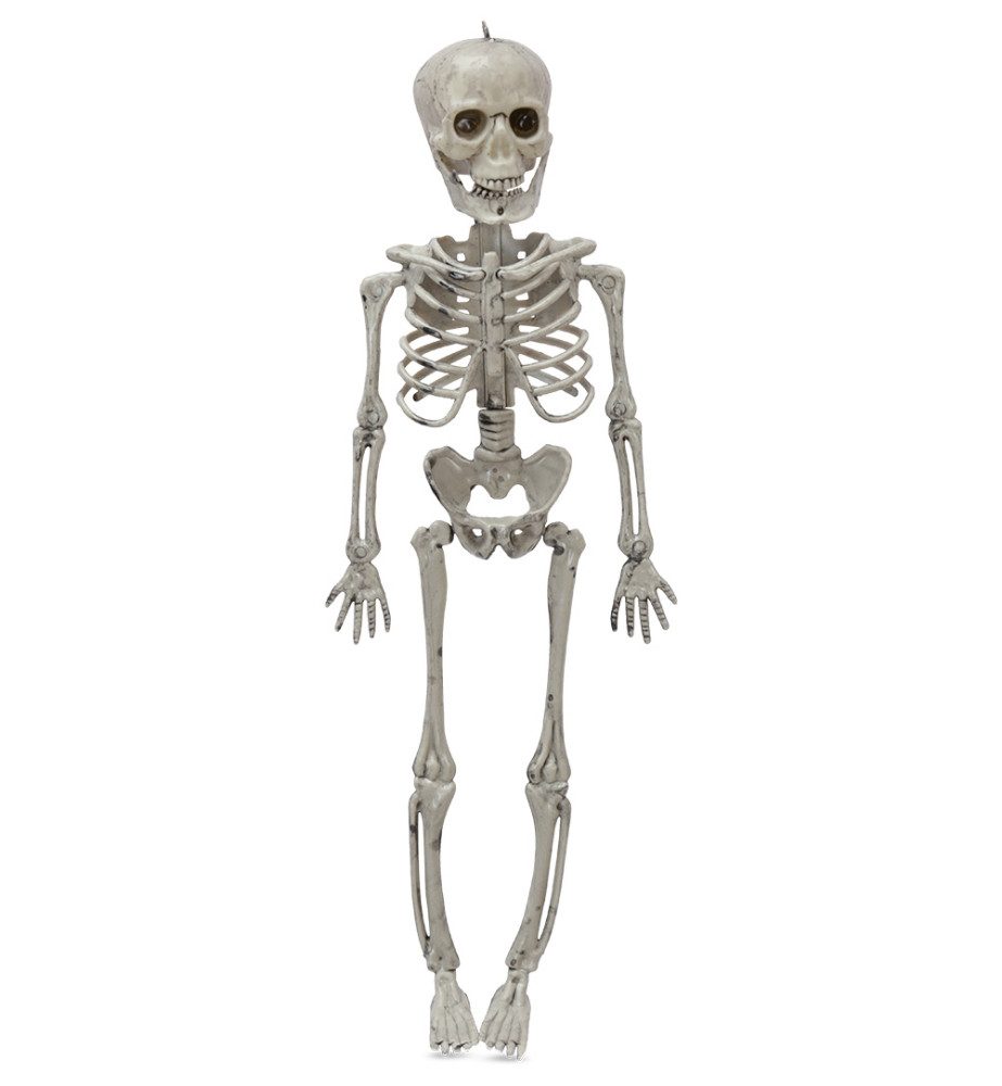 Fries Dekohänger XXL Deko Skelett Mensch 45 cm Beweglicher Kopf, Beine, Hände Halloween, Beweglich