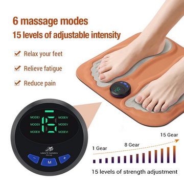 Lalano`S Cosmetics Fußmassagegerät 3D Fußmassagematte, EMS, für Durchblutung, Muskelschmerzlinderung, Venentrainer, Massage durch niederfrequente Impulse