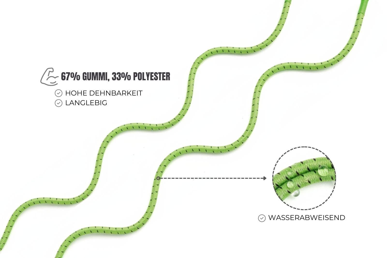 Ringelspitz Schnürsenkel easy & active - Elastische Schnürsenkel ohne Binden, - Ø 3 mm - Flexible, reflektierende Schnürsenkel für Sport und Alltag