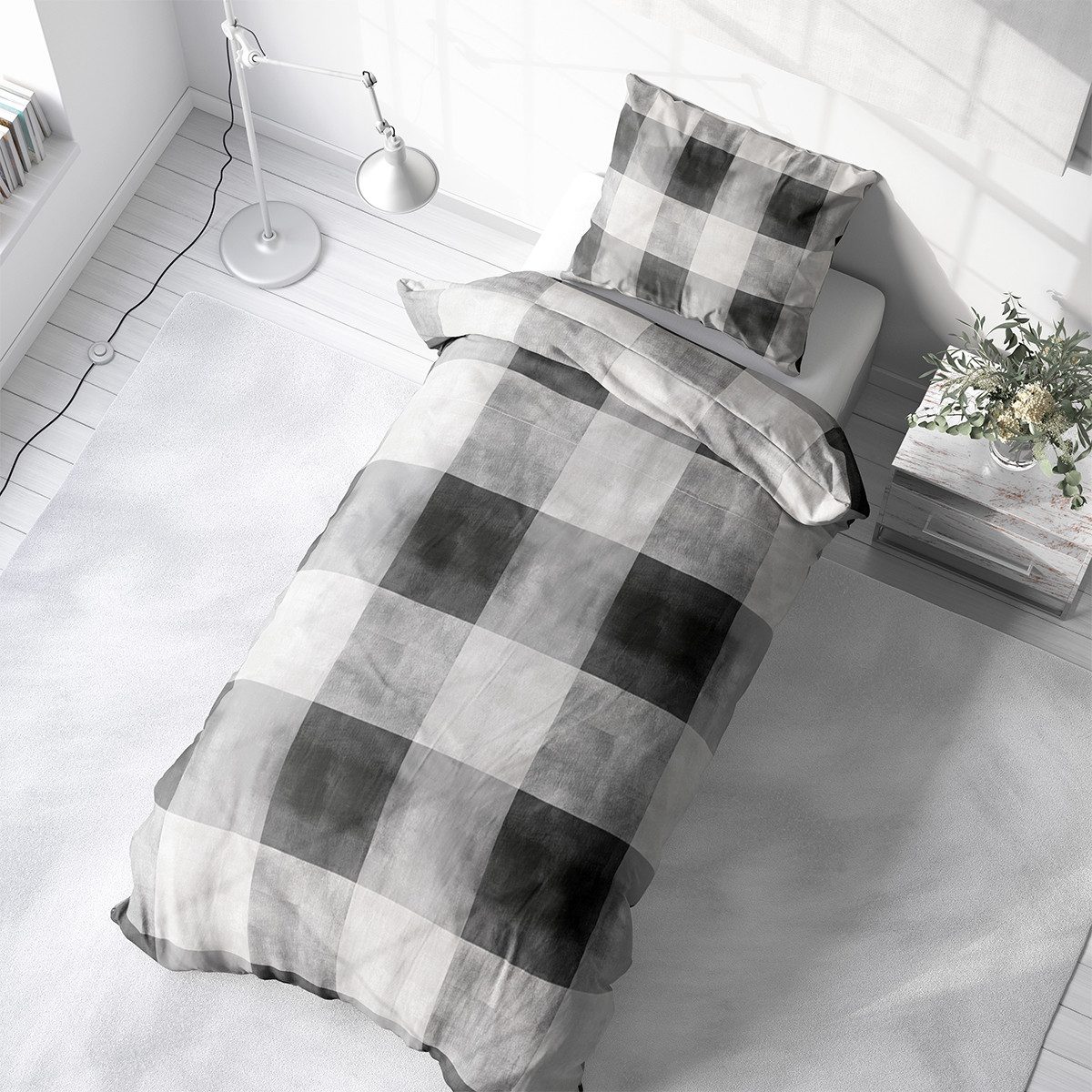 Visaggio Bettwäsche Feinbiber weich und kuschelig Winter Bettbezug, Feinbib günstig online kaufen