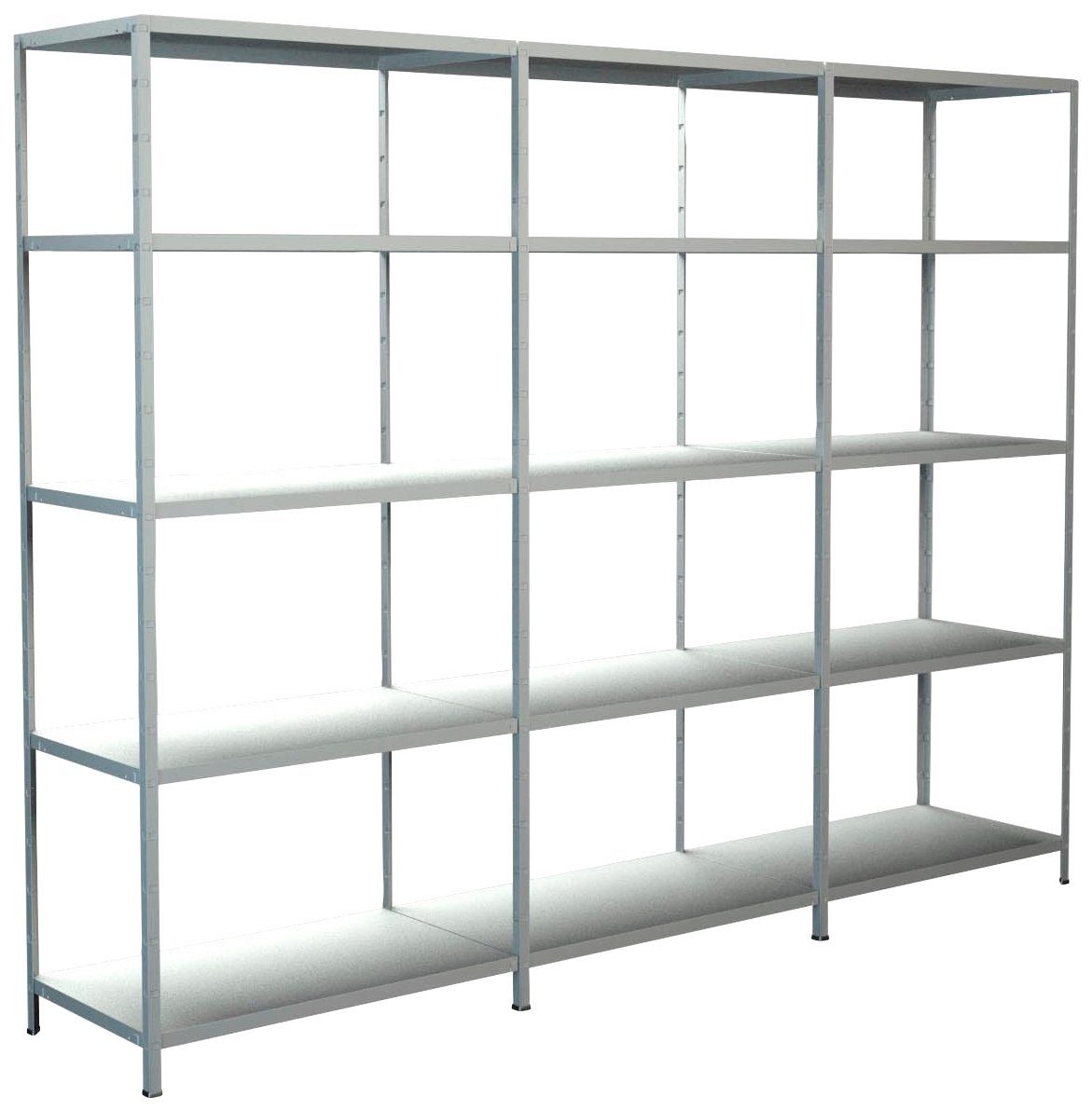 SCHULTE Regalwelt Steckregal Stecksystem Grund und 2x Anbauregale