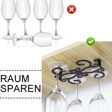 Rnemitery Gläserhalter Weinglashalter aus Metall zum Aufhängen, Gläserhalterung zum Umhängen