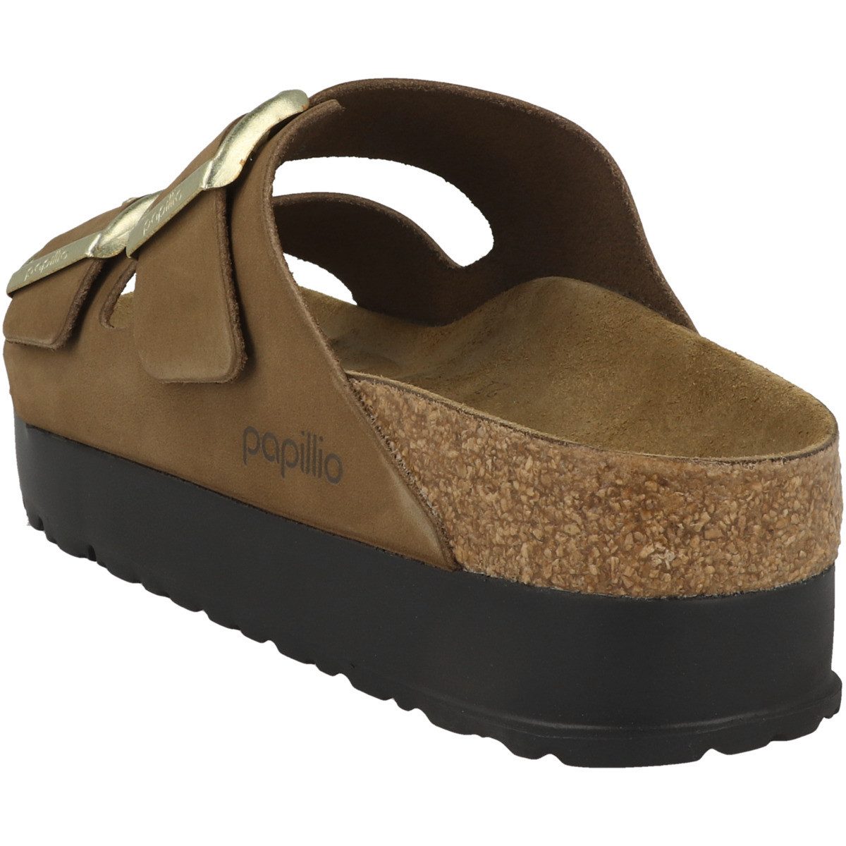 Papillio by BIRKENSTOCK Arizona Flex Platform Nubukleder schmal Damen Sandale Sandaletten, Sommerschuhe, Badeschuhe, Riemchen, Schlappen