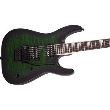 Jackson E-Gitarre, E-Gitarren, ST-Modelle, JS32Q Dinky DKA Transparent Green Burst - E-Gitarre